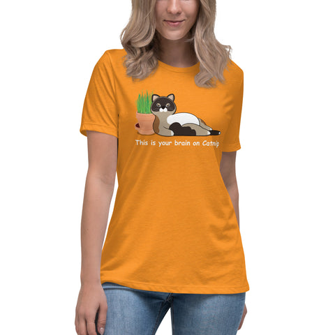 Maya Brain on Catnip Women's Relaxed T-Shirt