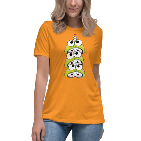 Ben-E Frog Stack Women's Relaxed T-Shirt