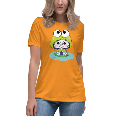 Ben-E Frog Fishing Women's Relaxed T-Shirt
