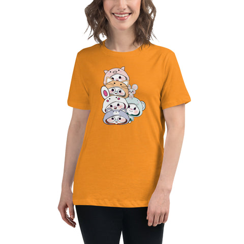 Ben-E & Bon-E Chums Stack Women's Relaxed T-Shirt