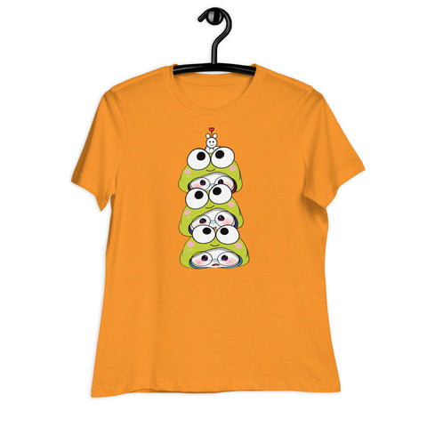 Ben-E Frog Stack Women's Relaxed T-Shirt