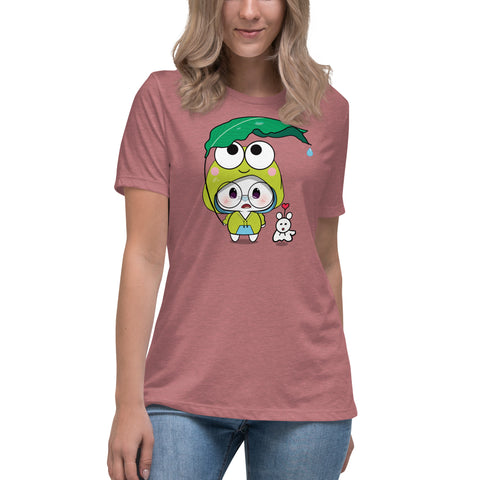 Ben-E Frog Leaf Umbrella Women's Relaxed T-Shirt