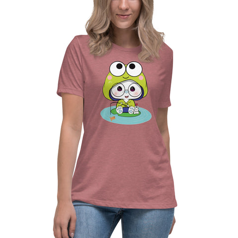Ben-E Frog Fishing Women's Relaxed T-Shirt