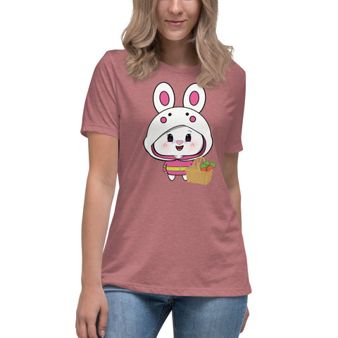 Bon-E Bunny Basket Women's Relaxed T-Shirt