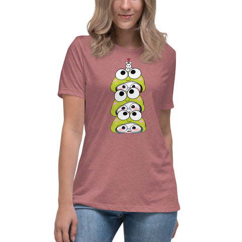 Ben-E Frog Stack Women's Relaxed T-Shirt