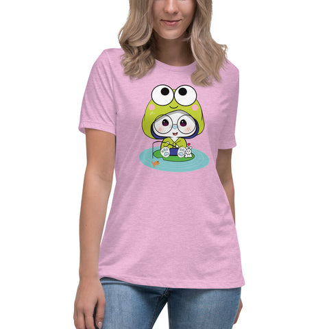 Ben-E Frog Fishing Women's Relaxed T-Shirt