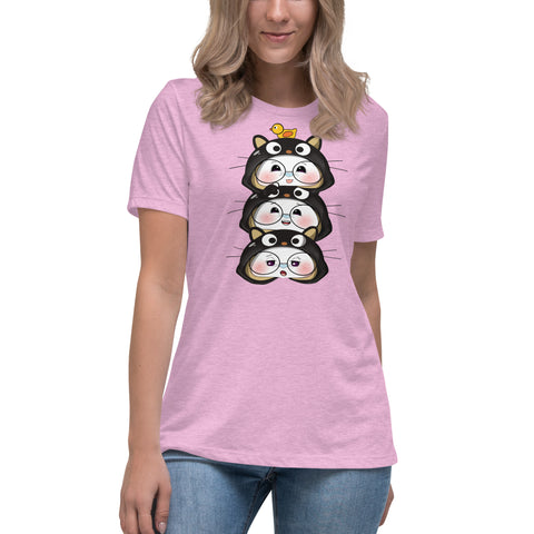 Ben-E Cat Stack Women's Relaxed T-Shirt