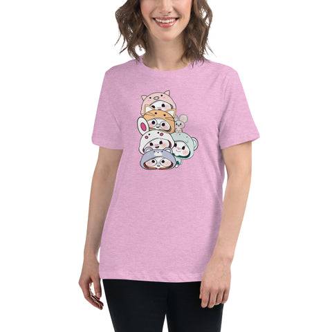 Ben-E & Bon-E Chums Stack Women's Relaxed T-Shirt