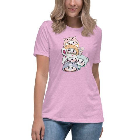 Ben-E & Bon-E Chums Stack Women's Relaxed T-Shirt