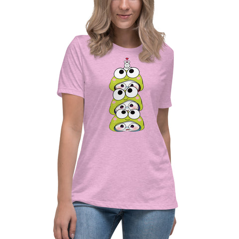 Ben-E Frog Stack Women's Relaxed T-Shirt