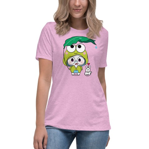 Ben-E Frog Leaf Umbrella Women's Relaxed T-Shirt