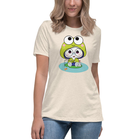 Ben-E Frog Fishing Women's Relaxed T-Shirt