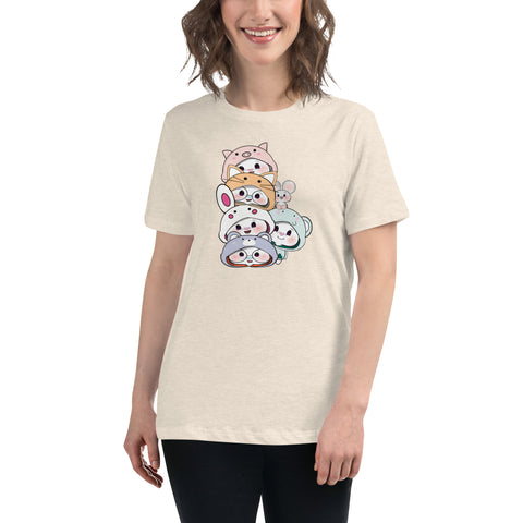 Ben-E & Bon-E Chums Stack Women's Relaxed T-Shirt