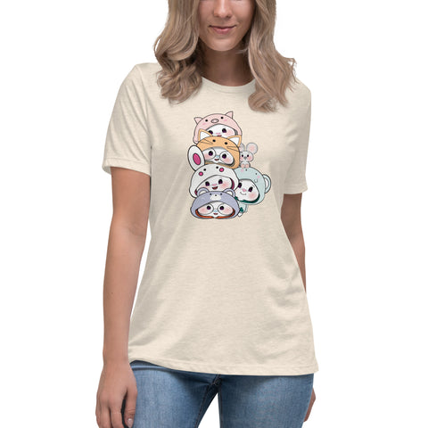 Ben-E & Bon-E Chums Stack Women's Relaxed T-Shirt