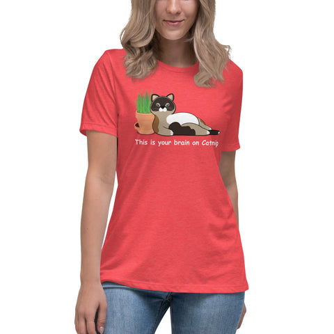 Maya Brain on Catnip Women's Relaxed T-Shirt