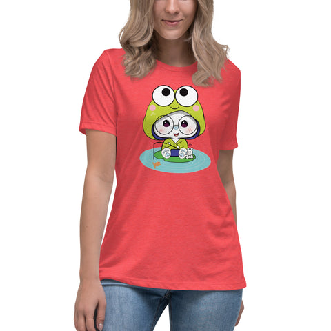 Ben-E Frog Fishing Women's Relaxed T-Shirt
