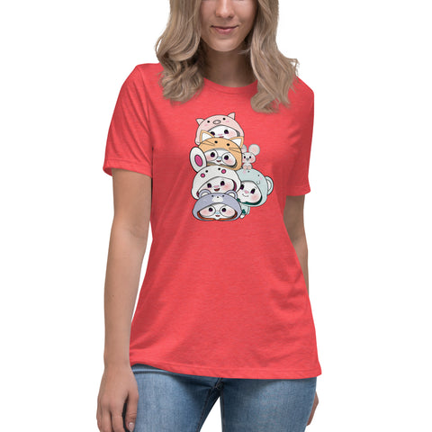 Ben-E & Bon-E Chums Stack Women's Relaxed T-Shirt