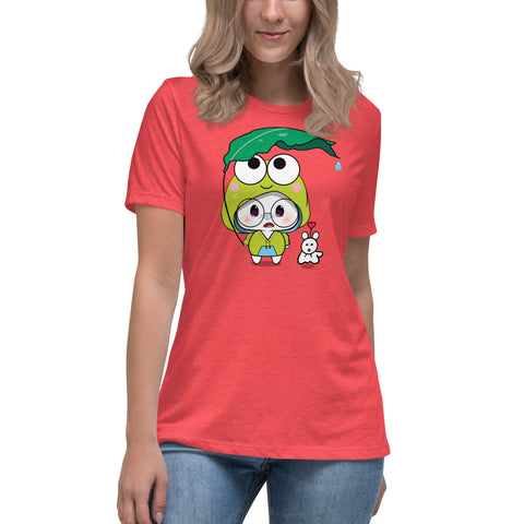 Ben-E Frog Leaf Umbrella Women's Relaxed T-Shirt