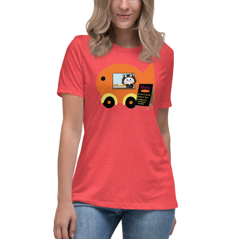 Ben-E Cat Fish Truck Women's Relaxed T-Shirt