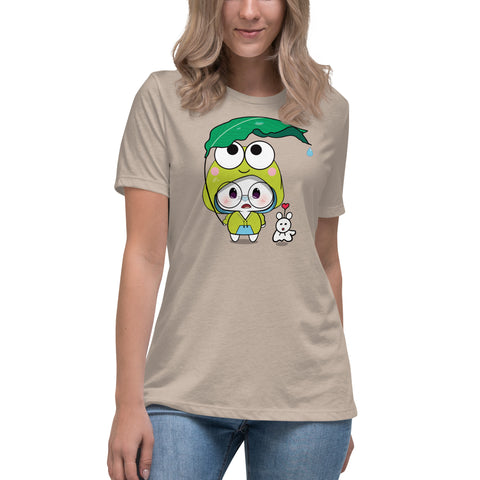 Ben-E Frog Leaf Umbrella Women's Relaxed T-Shirt