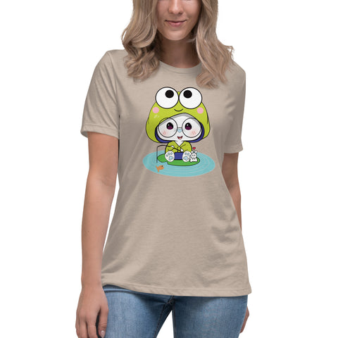 Ben-E Frog Fishing Women's Relaxed T-Shirt