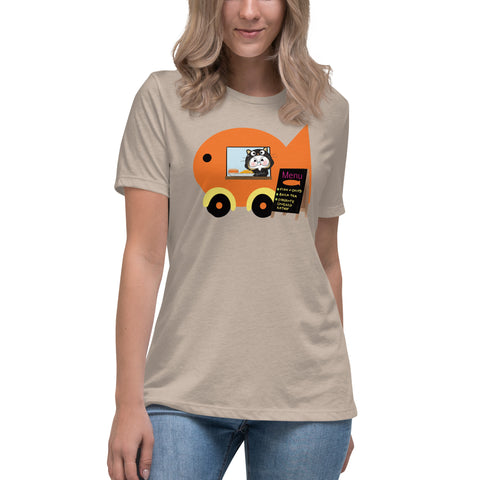 Ben-E Cat Fish Truck Women's Relaxed T-Shirt