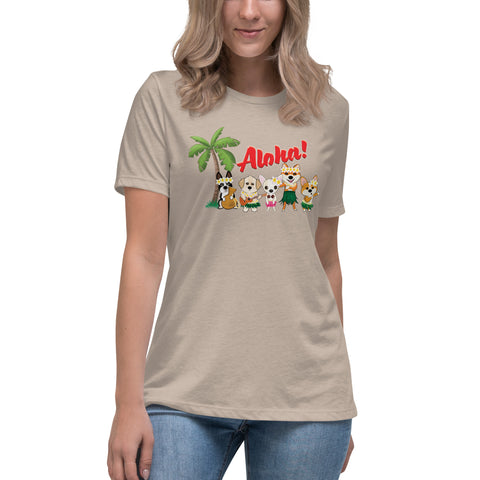 Aloha Dogs Women's Relaxed T-Shirt