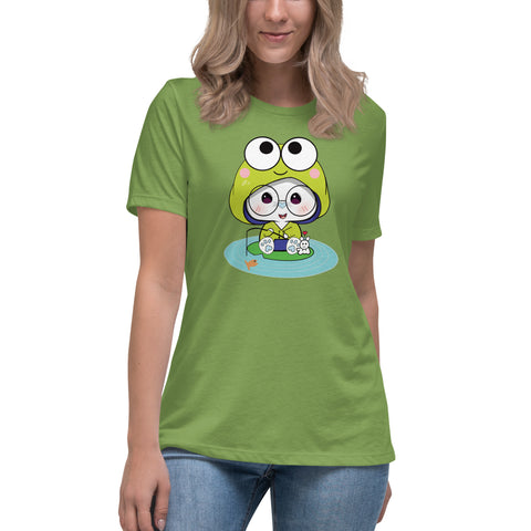 Ben-E Frog Fishing Women's Relaxed T-Shirt