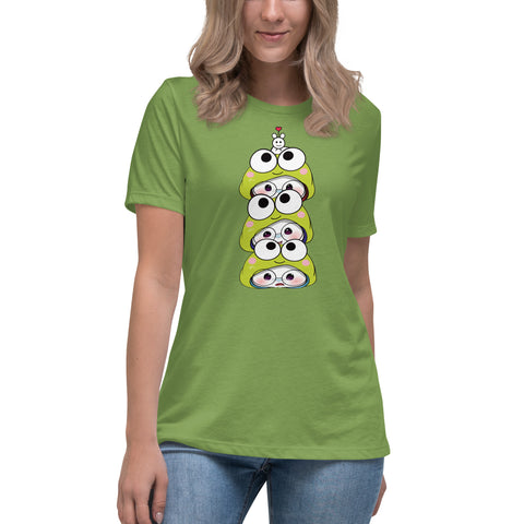 Ben-E Frog Stack Women's Relaxed T-Shirt