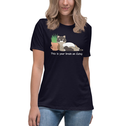 Maya Brain on Catnip Women's Relaxed T-Shirt