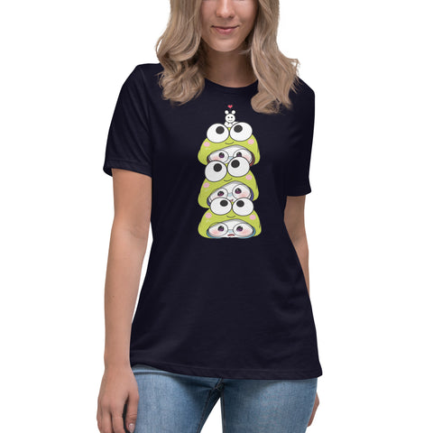 Ben-E Frog Stack Women's Relaxed T-Shirt