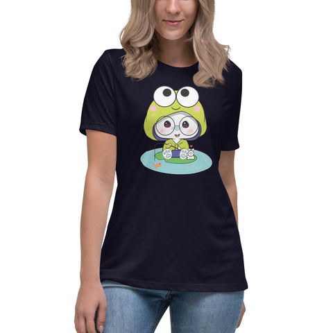 Ben-E Frog Fishing Women's Relaxed T-Shirt
