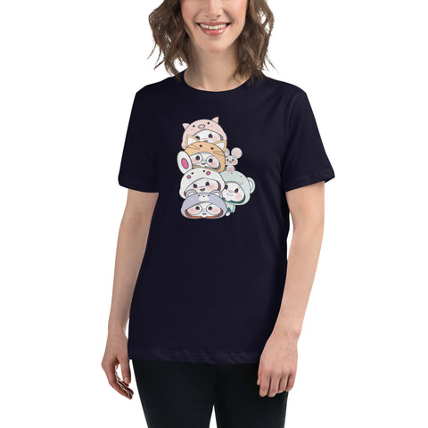 Ben-E & Bon-E Chums Stack Women's Relaxed T-Shirt