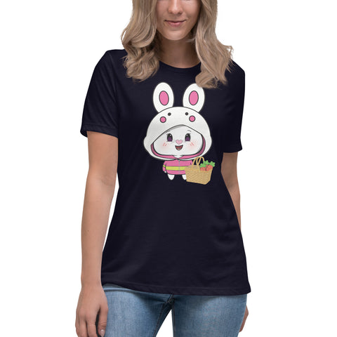 Bon-E Bunny Basket Women's Relaxed T-Shirt