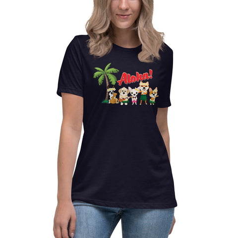 Aloha Dogs Women's Relaxed T-Shirt