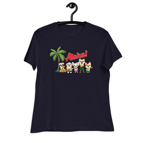 Aloha Dogs Women's Relaxed T-Shirt