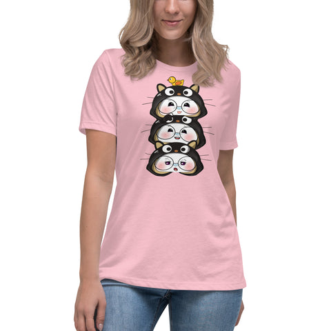 Ben-E Cat Stack Women's Relaxed T-Shirt