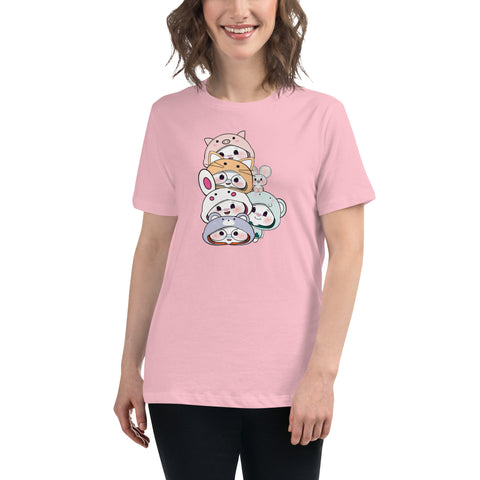 Ben-E & Bon-E Chums Stack Women's Relaxed T-Shirt