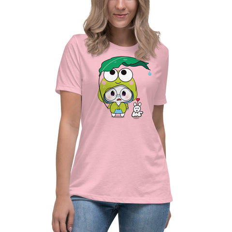 Ben-E Frog Leaf Umbrella Women's Relaxed T-Shirt