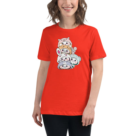 Ben-E & Bon-E Chums Stack Women's Relaxed T-Shirt