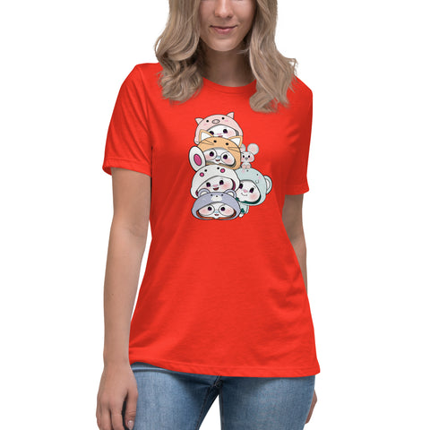 Ben-E & Bon-E Chums Stack Women's Relaxed T-Shirt