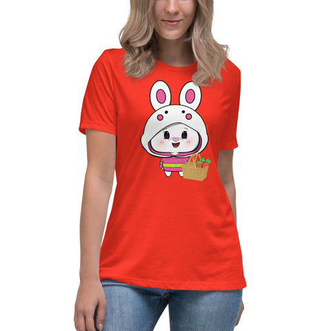 Bon-E Bunny Basket Women's Relaxed T-Shirt