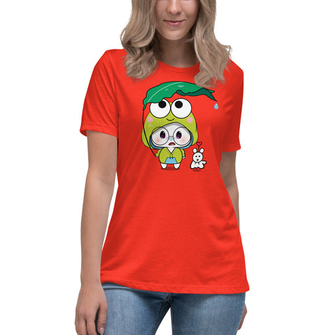 Ben-E Frog Leaf Umbrella Women's Relaxed T-Shirt