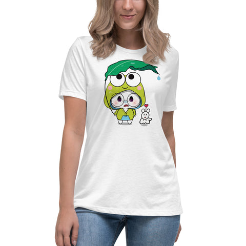 Ben-E Frog Leaf Umbrella Women's Relaxed T-Shirt