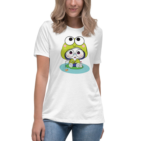 Ben-E Frog Fishing Women's Relaxed T-Shirt