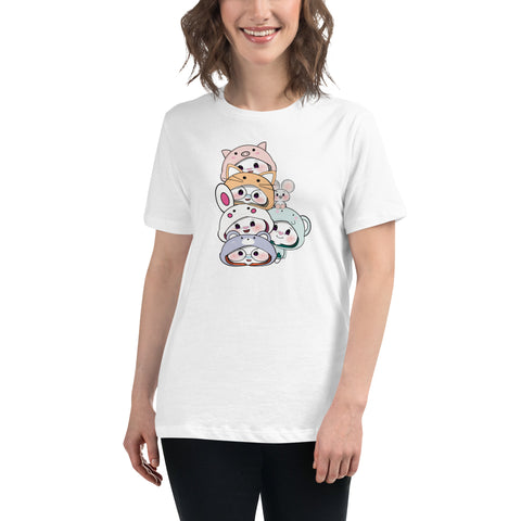 Ben-E & Bon-E Chums Stack Women's Relaxed T-Shirt