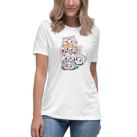 Ben-E & Bon-E Chums Stack Women's Relaxed T-Shirt