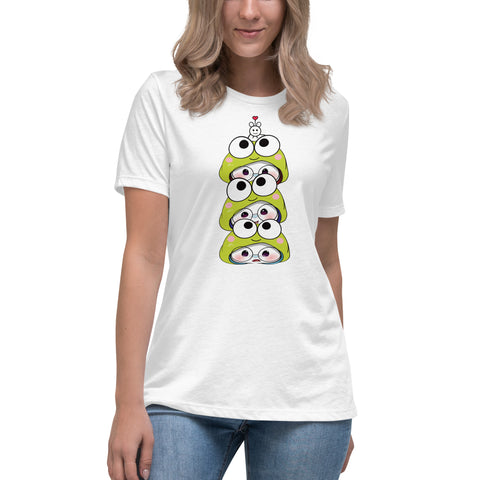 Ben-E Frog Stack Women's Relaxed T-Shirt