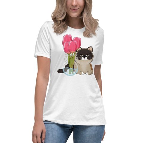 Maya Tulips Women's Relaxed T-Shirt